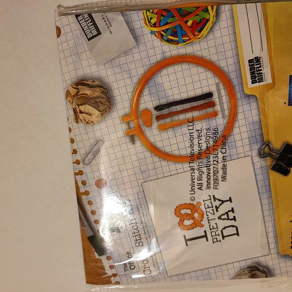 THE OFFICE "I LOVE PRETZEL DAY" CROSS STITCH KIT - Picture 2 of 3